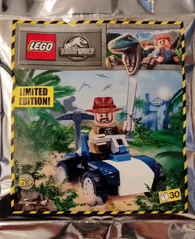 LEGO Jurassic World 122116 Sinjin Prescott and buggy set
