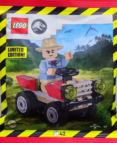 LEGO Jurassic World 122408 Alan Grant with Quad set