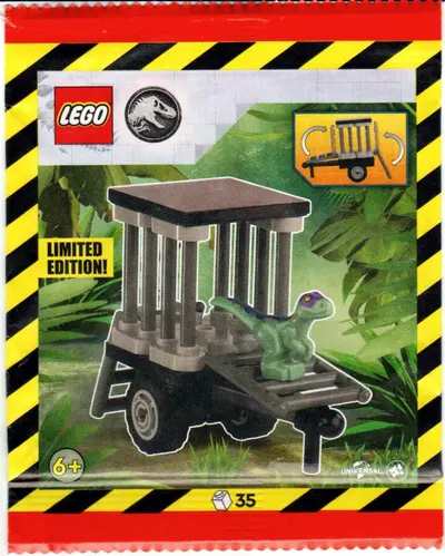 LEGO Jurassic World 122502 Owen with Cage and Raptor set