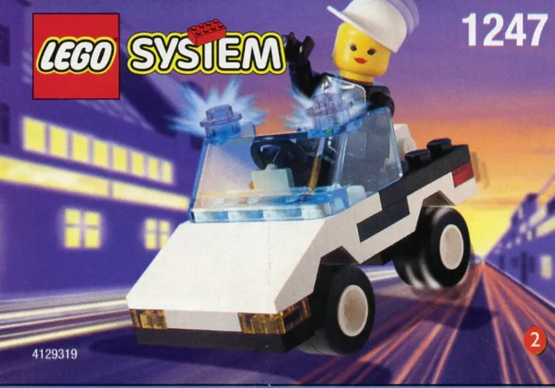 LEGO Town 1247 Police Patrol Car set