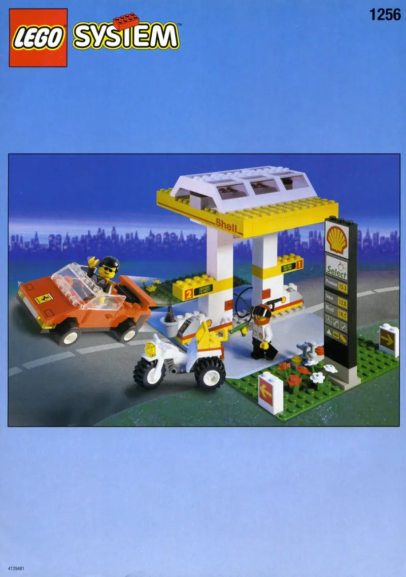 LEGO Town 1256 Shell Service Station set