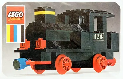 LEGO Trains 126 Steam Locomotive (Push) set