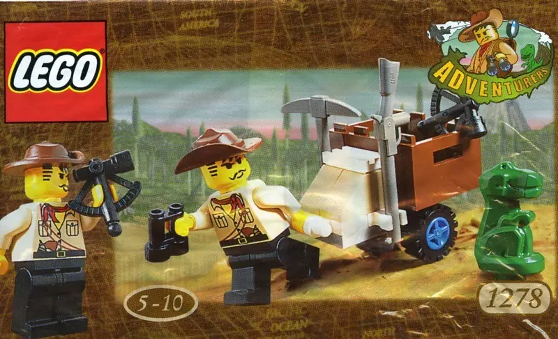 LEGO Adventurers 1278 Jones and Baby Tyranno set