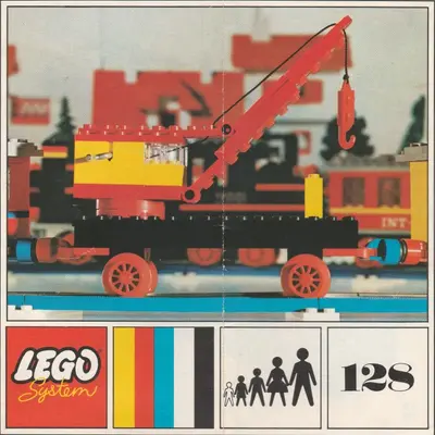 LEGO Trains 128 Mobile Crane (Plate Base) set