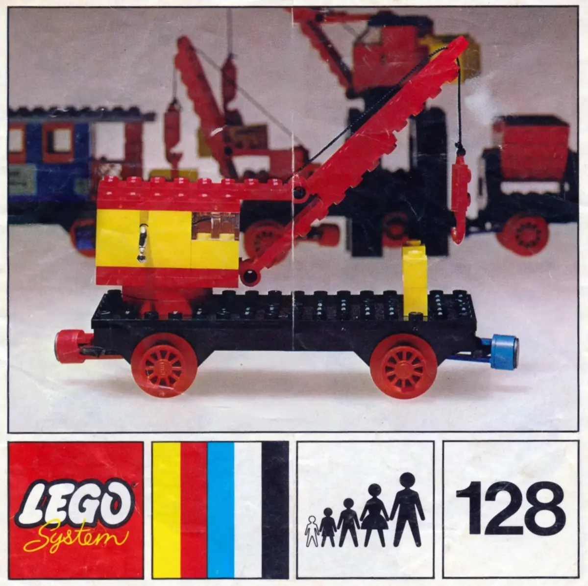 LEGO Trains 128 Mobile Crane (Plate Base) set, image 2