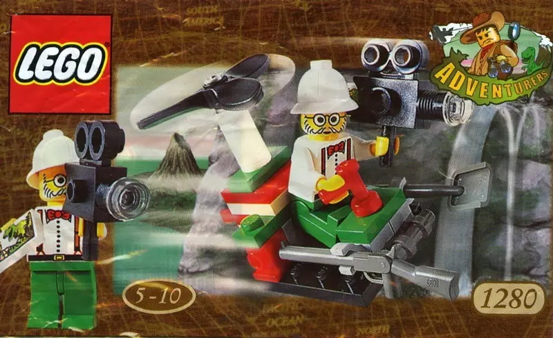 LEGO Adventurers 1280 Dr. Kilroy's Microcopter set