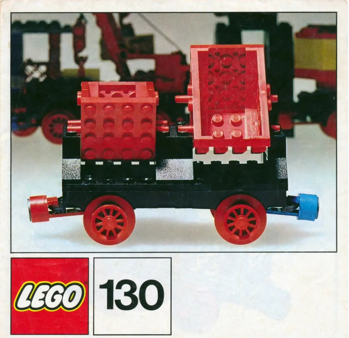 LEGO Trains 130 Double Tipper Wagon set, image 2