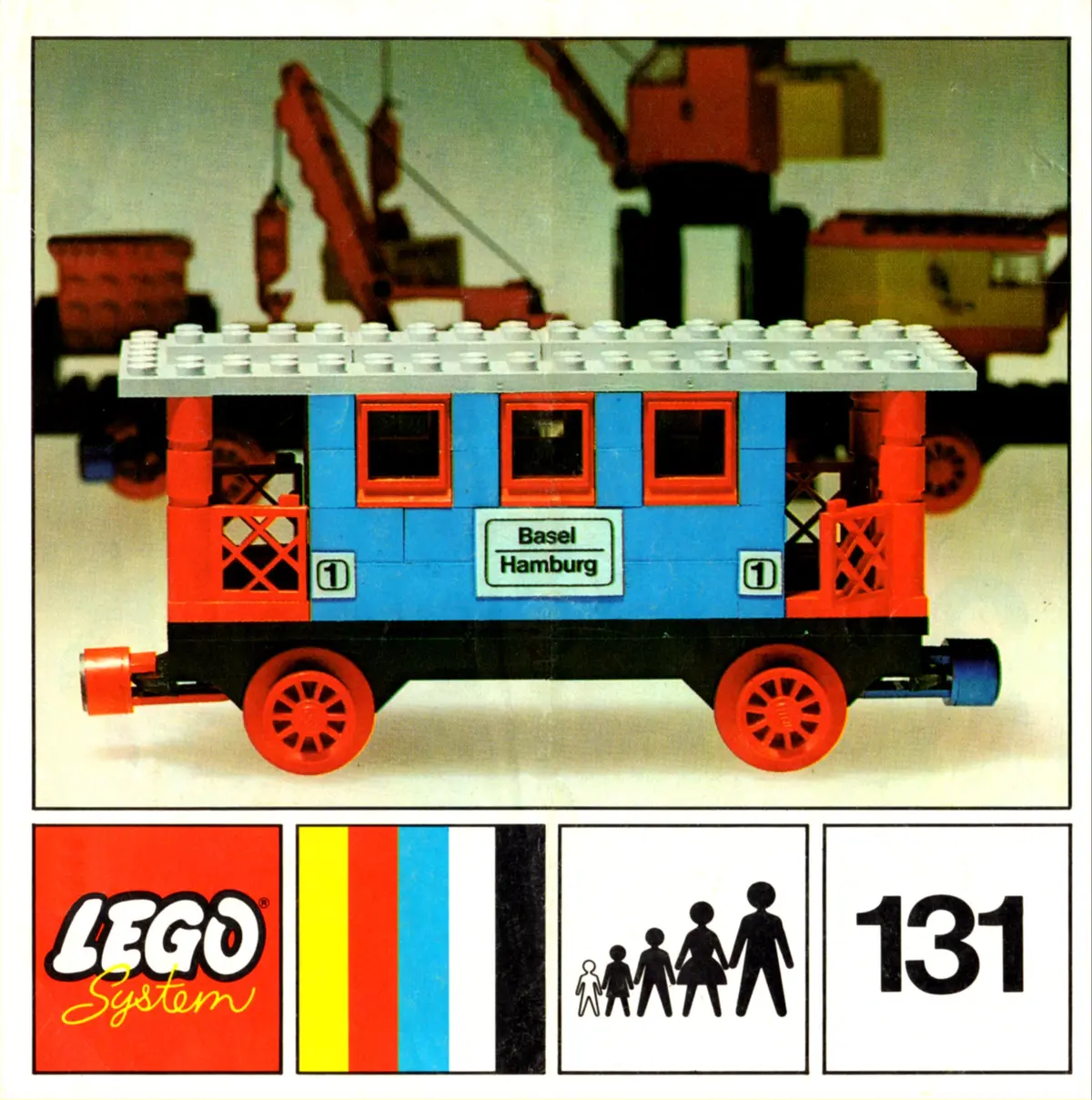 LEGO Trains 131 Passenger Coach set, image 2