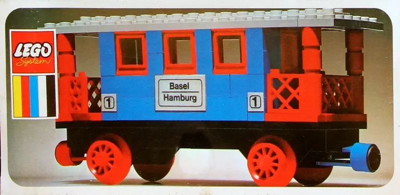 LEGO Trains 131 Passenger Coach set