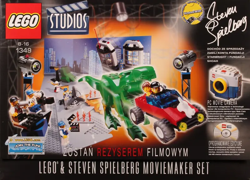 LEGO Studios 1349 Steven Spielberg Moviemaker Set set