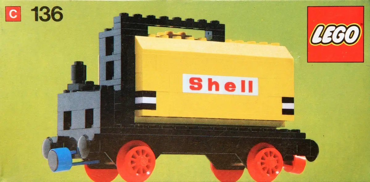 LEGO Trains 136 Tanker Wagon set