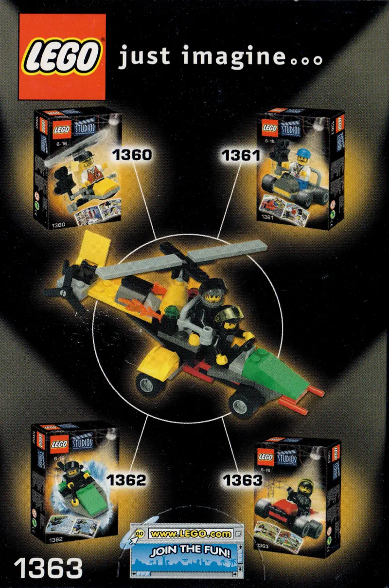 LEGO Studios 1363 Stunt Go-Cart set, image 2