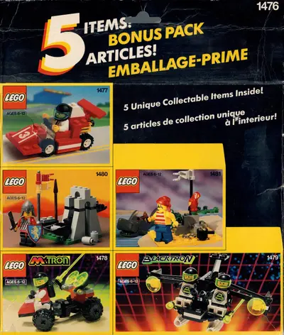 LEGO Assorted 1476 Five Set Bonus Pack set