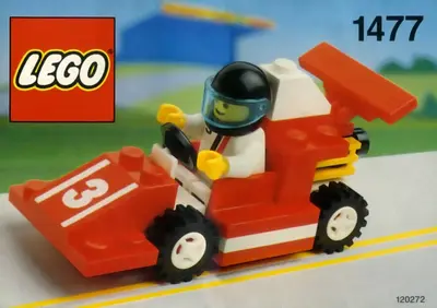 LEGO Town 1477 Red Race Car Number 3 set