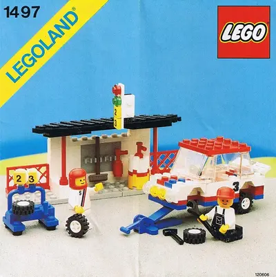 LEGO Town 1497 Pitstop and Crew set