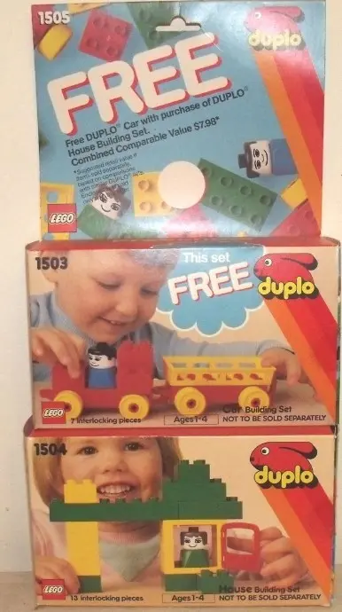 LEGO DUPLO 1505 House and Car Building Sets set
