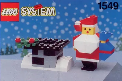 LEGO Basic 1549 Santa and Chimney set
