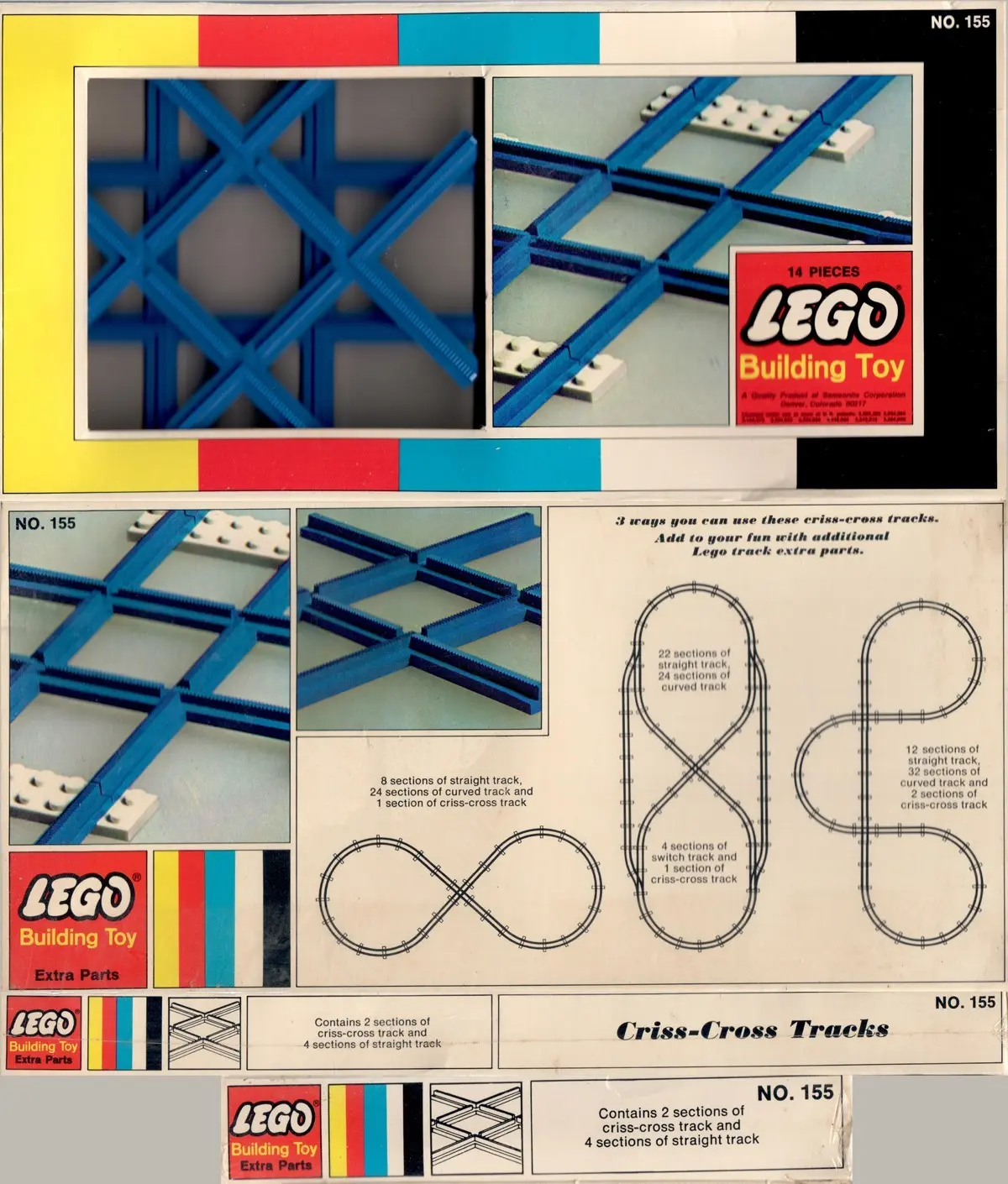 LEGO Samsonite 155 Cross Track set, image 2