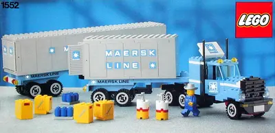 LEGO Town 1552 Maersk Truck and Trailer Unit set