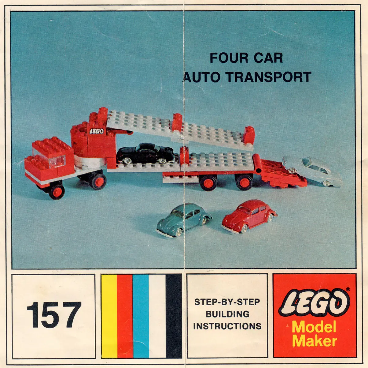 LEGO Samsonite 157 4 Car Auto Transport set, image 2
