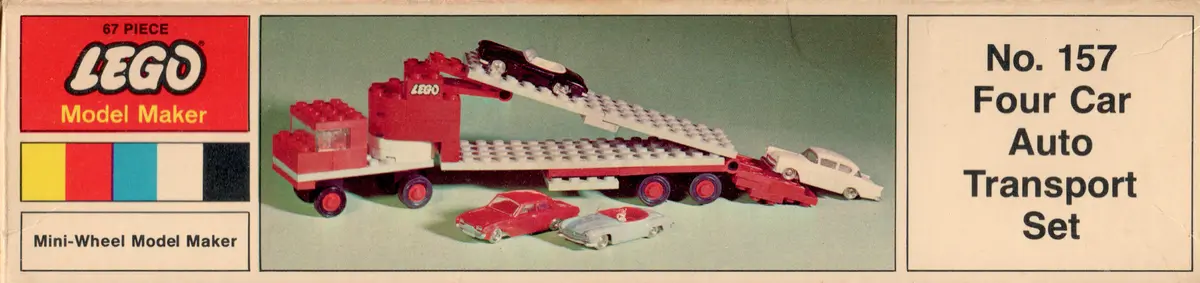 LEGO Samsonite 157 4 Car Auto Transport set, image 3