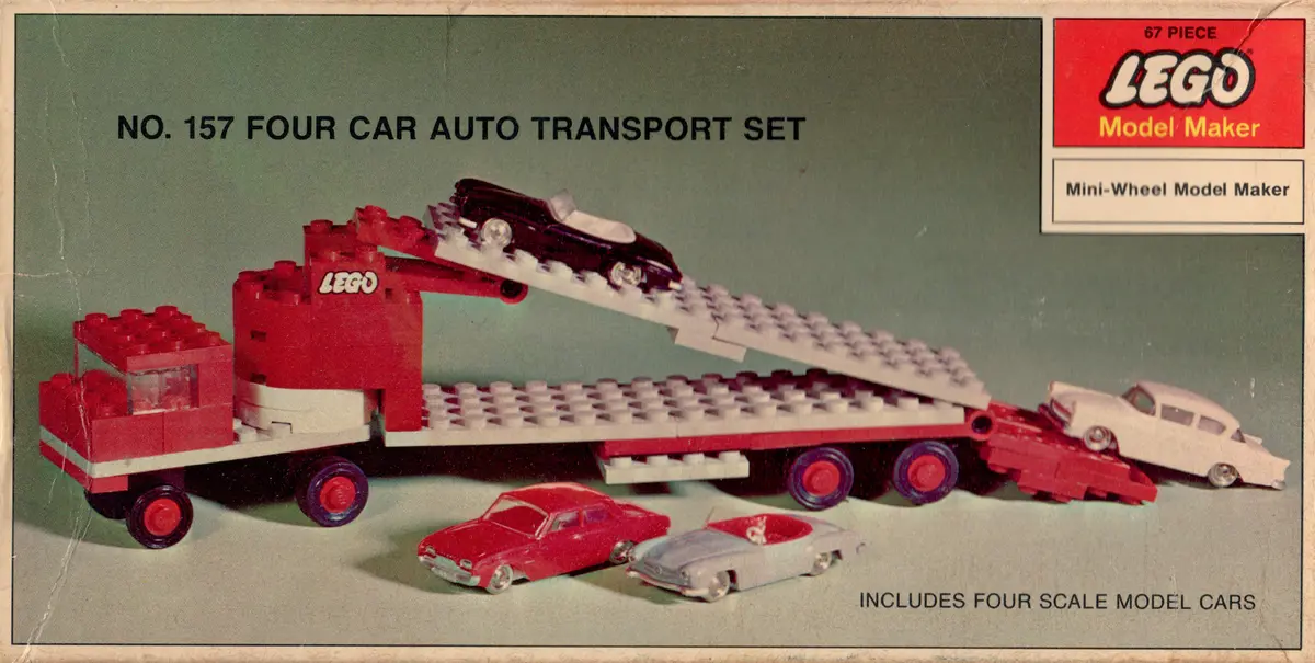 LEGO Samsonite 157 4 Car Auto Transport set, image 6