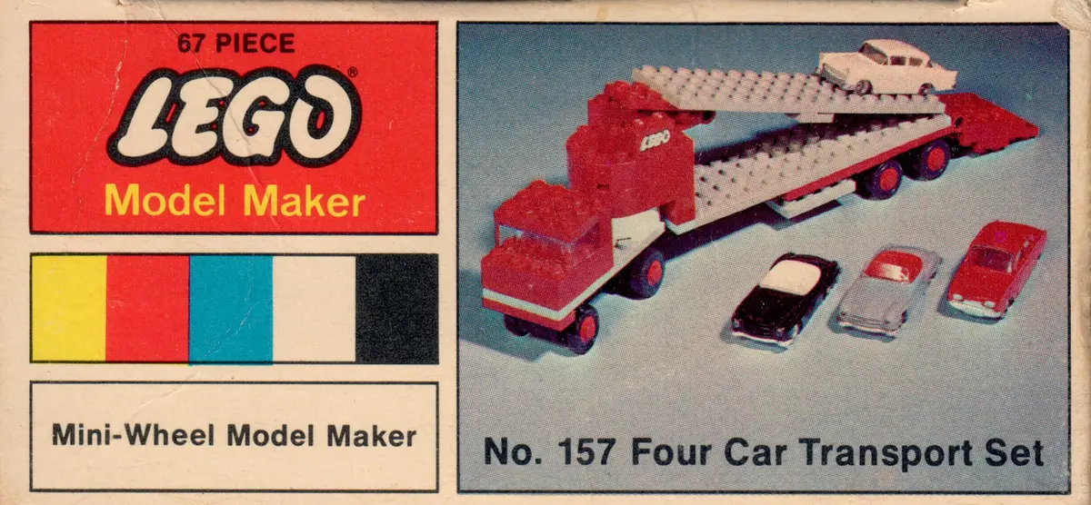 LEGO Samsonite 157 4 Car Auto Transport set, image 4