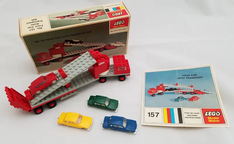 LEGO Samsonite 157 4 Car Auto Transport set