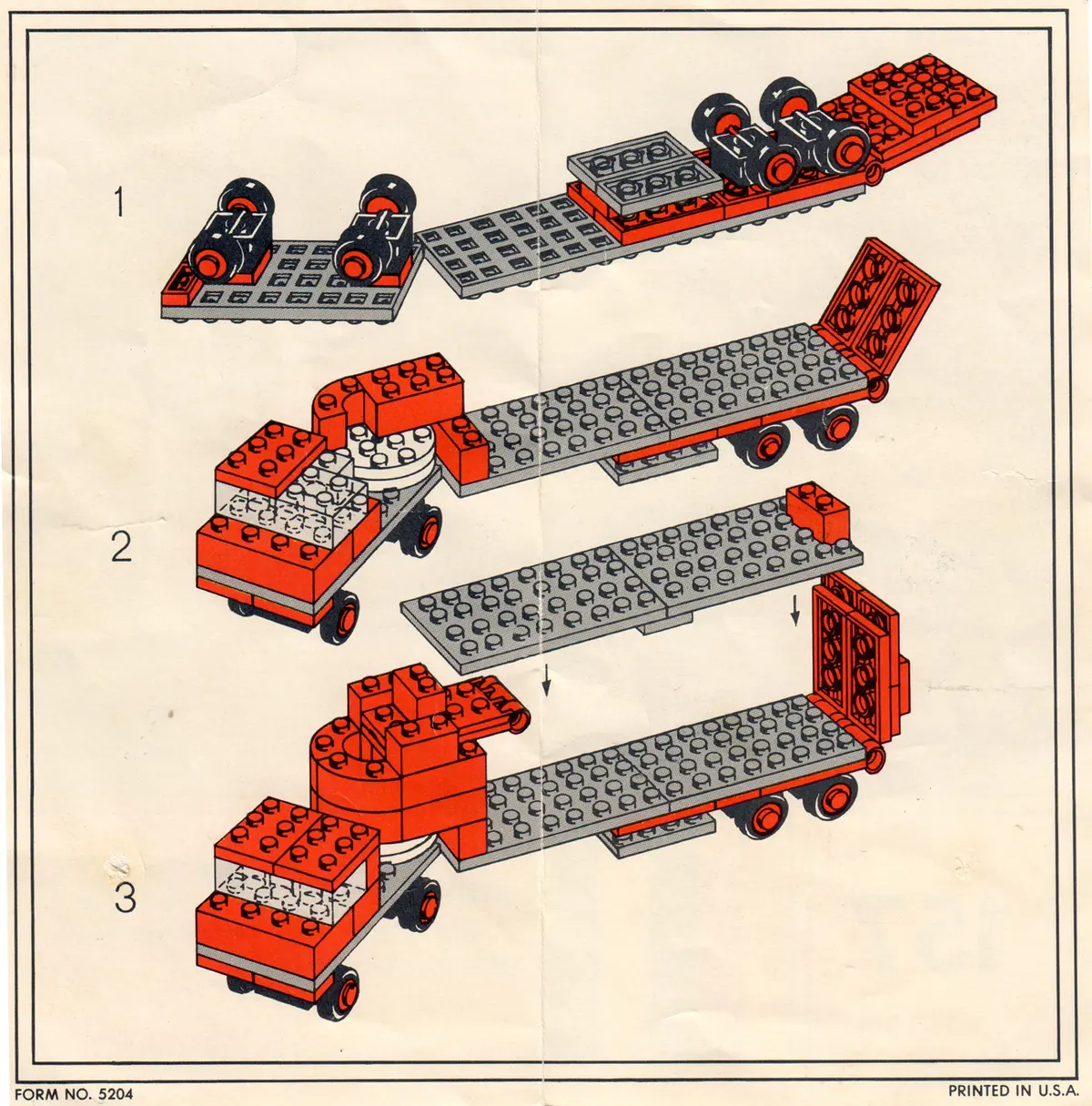 LEGO Samsonite 157 4 Car Auto Transport set, image 7