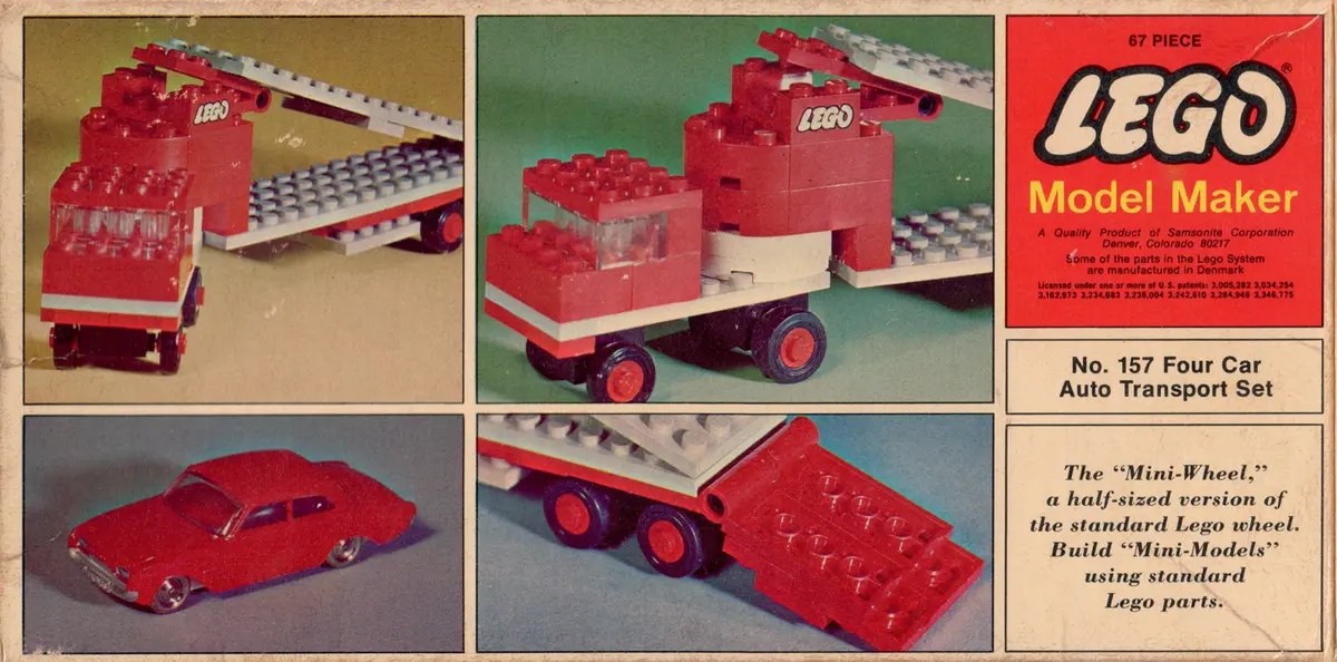 LEGO Samsonite 157 4 Car Auto Transport set, image 5