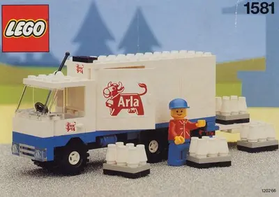 LEGO Town 1581 Arla Milk Delivery Truck set