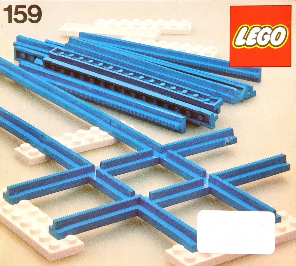 LEGO Trains 159 Straight Track with Crossing set