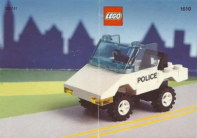 LEGO Town 1610 Police Car set