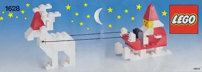 LEGO Basic 1628 Santa with Reindeer and Sleigh set