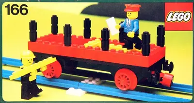 LEGO Trains 166 Flat Wagon set