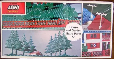 LEGO Samsonite 167 House and Garden Extra Parts Kit set, image 4