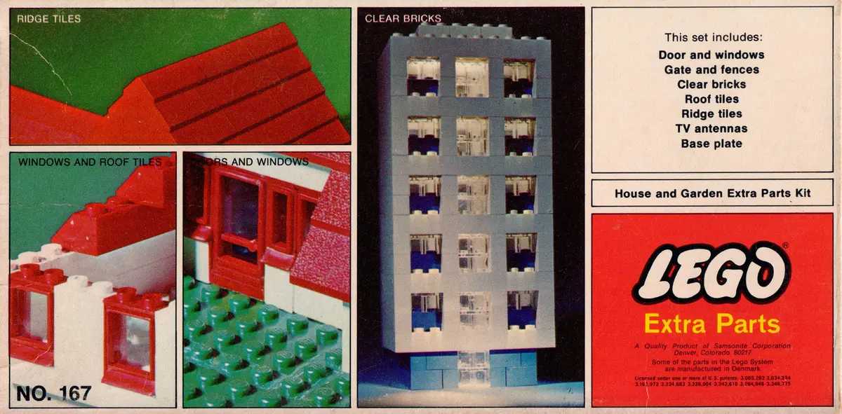 LEGO Samsonite 167 House and Garden Extra Parts Kit set, image 2