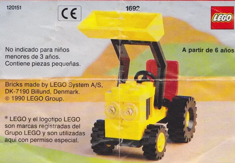 LEGO Town 1692 Tractor Loader set