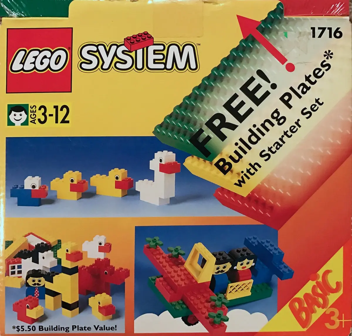 LEGO Basic 1716 Starter Set with Building Plates set