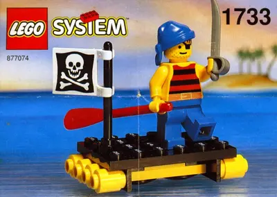 LEGO Pirates 1733 Shipwrecked Pirate set