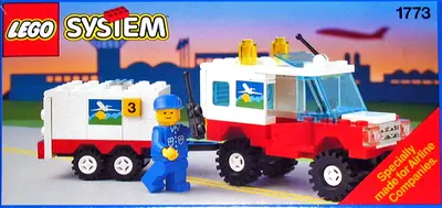 LEGO Town 1773 Airline Maintenance Vehicle with Trailer set