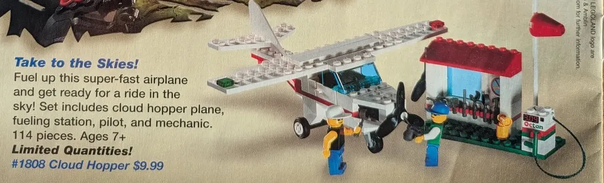 LEGO Town 1808 Light Aircraft and Ground Support set, image 2