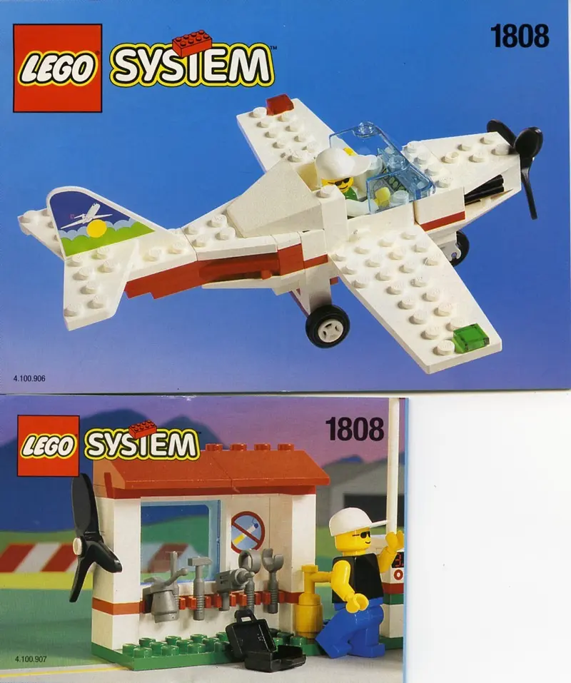 LEGO Town 1808 Light Aircraft and Ground Support set