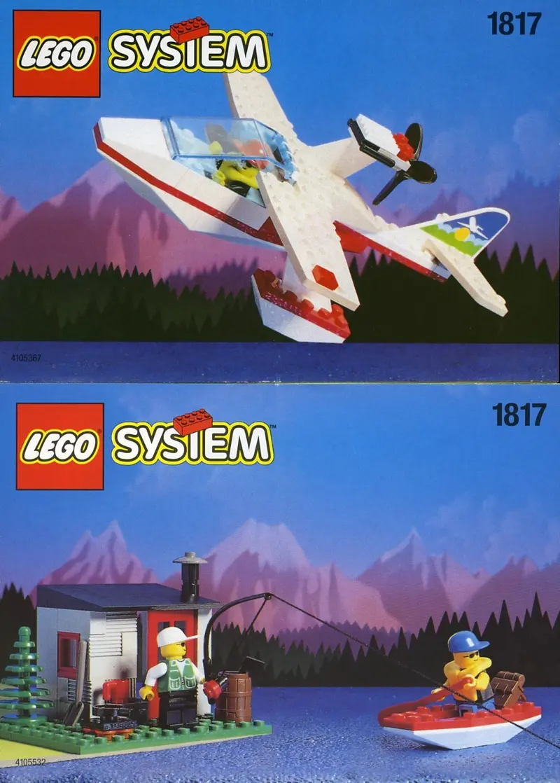 LEGO Town 1817 Sea Plane with Hut and Boat set