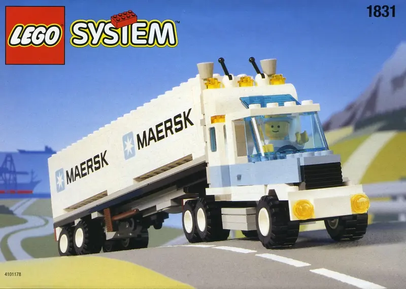 LEGO Town 1831 Maersk Line Container Lorry set