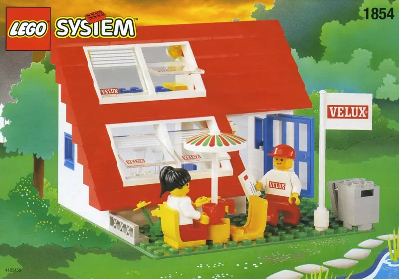 LEGO Town 1854 House with Roof-Windows set