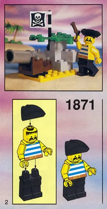 LEGO Pirates 1871 Pirate's Cannon set