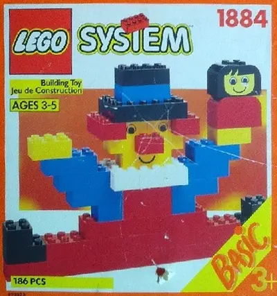 LEGO Basic 1884 Handy Bucket of Bricks, 3+ set