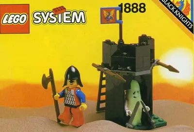 LEGO Castle 1888 Black Knights Guardshack set