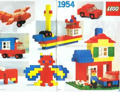 LEGO Basic 1954 Basic Set with Storage Case set